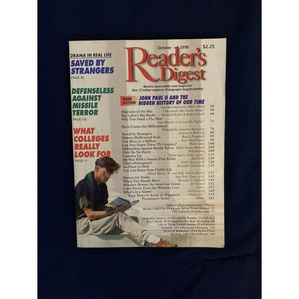 Vintage Reader’s Digest Magazine | October 1996